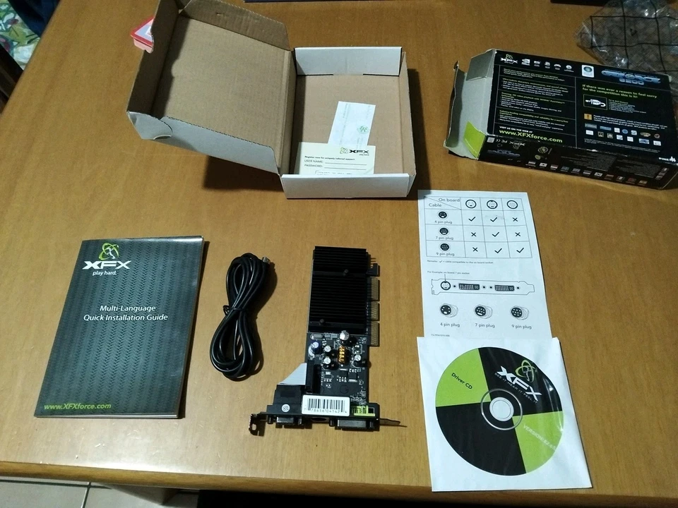 Scheda video XFX NVIDIA Geforce 6200 256 MB GDDR2 Vintage Usata Da Testare  - Immagine 4 di 4