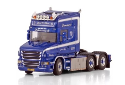 Scania T6 Torpedo Topline 6x2 Tag Achse ''Jan C Skov'' WSI LKW Modelle, Maßstab 1:50