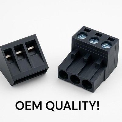 BRAND NEW BLACK PHOENIX GOLD 3 PIN TERMINAL POWER WIRE PLUG ~ HIGHEST QUALITY!
