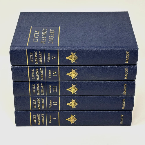Vintage 1946 Little Masonic Library Set Volumes 1-5 Freemasonry Macoy Publishing