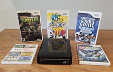 Nintendo Wii Console RVL-101 Mario 1 3 Preloaded 5 Game Bundle