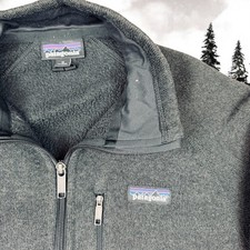 Patagonia Better Sweater Jacket Womens Sz Med Black Full Zip Closure Zip Pockets