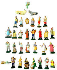 Serie Completa 23 Pastori in Terracotta Cm 5,5 -  Pastori  Presepe