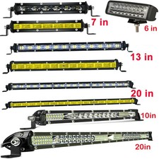 12v 24v Led Work Light Bar Flood Spot Lights Driving Lamp Offroad Car Truck Suv