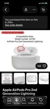 Apple AirPods Pro 2nd Generation Lightning Charging Case Model A2700 A2698 A2699
