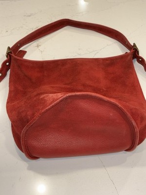 Vintage Coach Bag Red Berkeley Duffel Sac Bucket 9010 XL Duffle