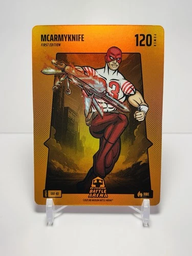 Bo Jackson Battle Arena MCARMYKNIFE CHRISTIAN MCCAFFREY Orange Battlefoil OBF-61