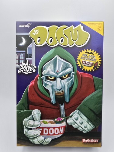 Figura de acción MF DOOM 3,75" con cuenco de cereal y cuchara MM.. FOOD Super7 Reaction - Imagen 3 de 11