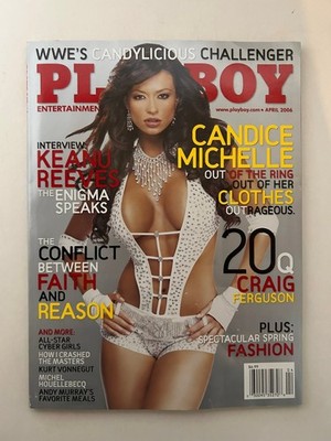 Playboy Magazine April 2006 Candice Michelle Keanu Reeves Craig Ferguson