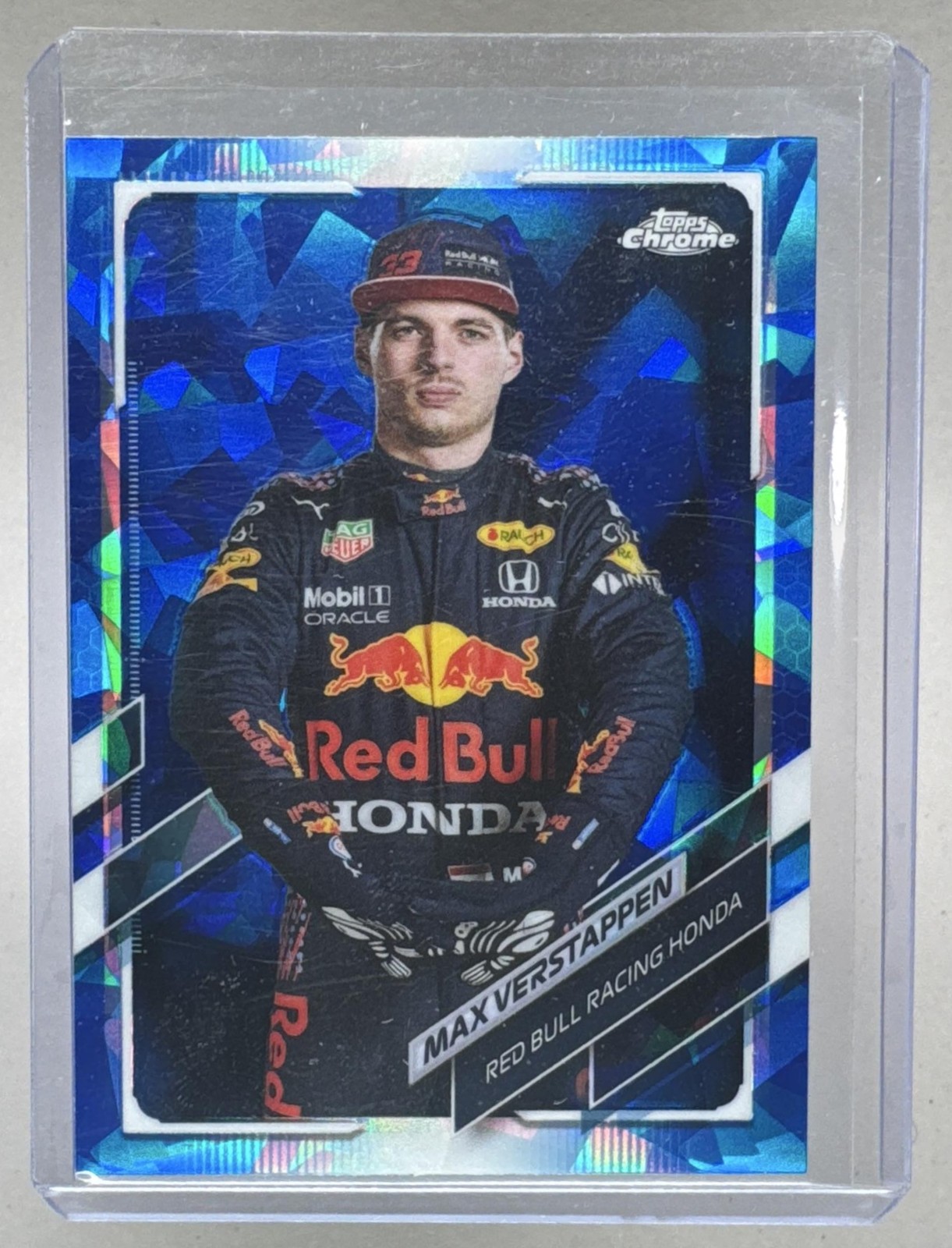 Max Verstappen 2021 Topps Chrome Sapphire F1 #3 Portrait view 1