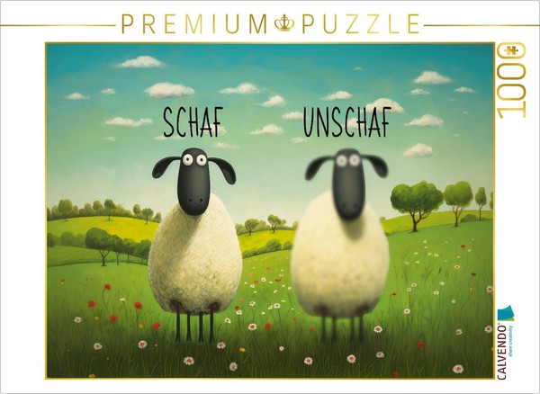 Calvendo Puzzle Schaf Und Unschaf | 1000 Teile Lege-GrößE 64X48Cm Foto-Puzzle Fü-image