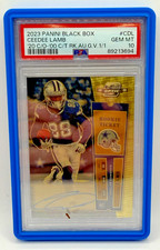 2020 PANINI CONTENDERS CEEDEE LAMB ROOKIE TICKET GOLD VINYL 1/1 AUTO BLACK BOX23