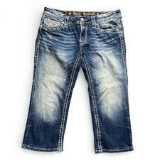 Women's ROCK REVIVAL Julie Crop Capris Size W31