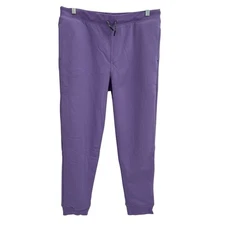 Lands’End Girls Husky Sherpa Fleece Lined Lavender Sweatpants XL Husky (14H-16H)