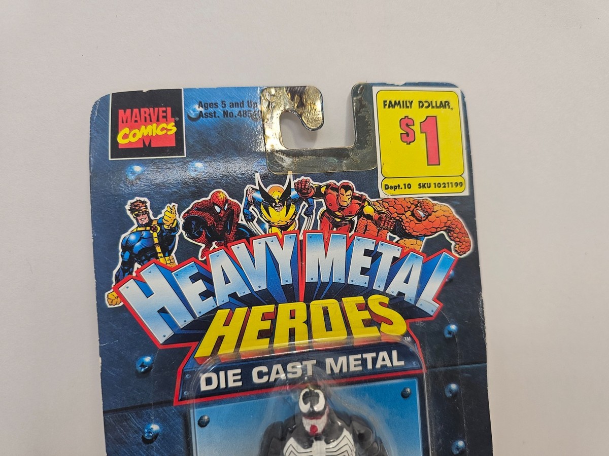 1997 Toy Biz Marvel Heavy Metal Heroes Venom Die Cast Figure New
