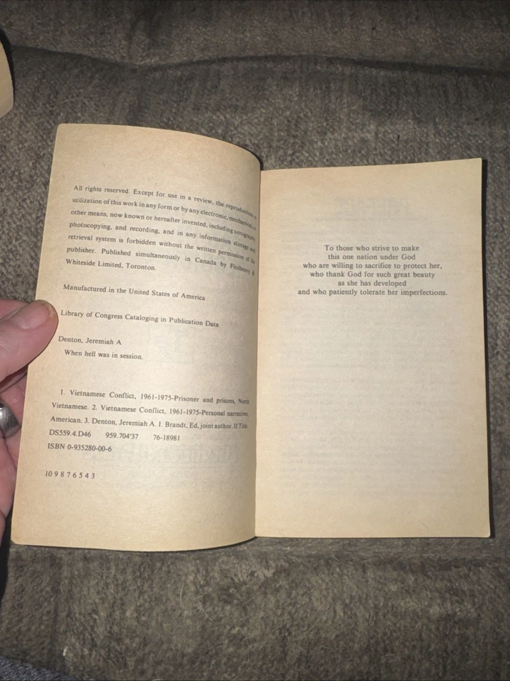 When Hell Was in Session by Jeremiah A. Denton Jr. - Military Memoir 1982 - Image 2 of 4