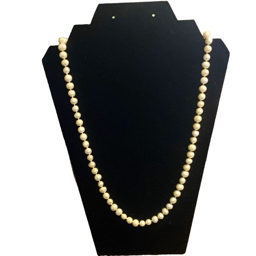 26” Hand Knotted Cultured Freshwater 7–8 mm Pearl Necklace