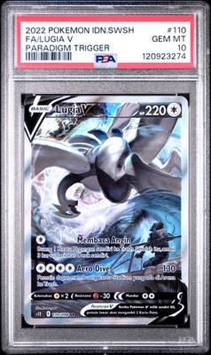 Pokemon TCG Indonesia Lugia V SR 110/098 s12 Alt Art PSA 10 | eBay