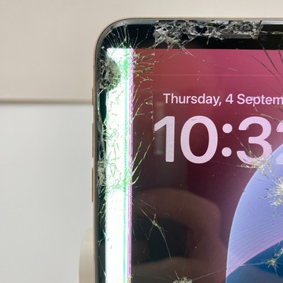 Apple iPhone XS Max - 64GB - Gold (Unlocked) - CRACKED SCREEN