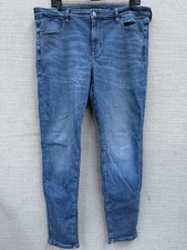 American Eagle AE Next Level Stretch Jeggings Women's Size 18 Med Wash Denim