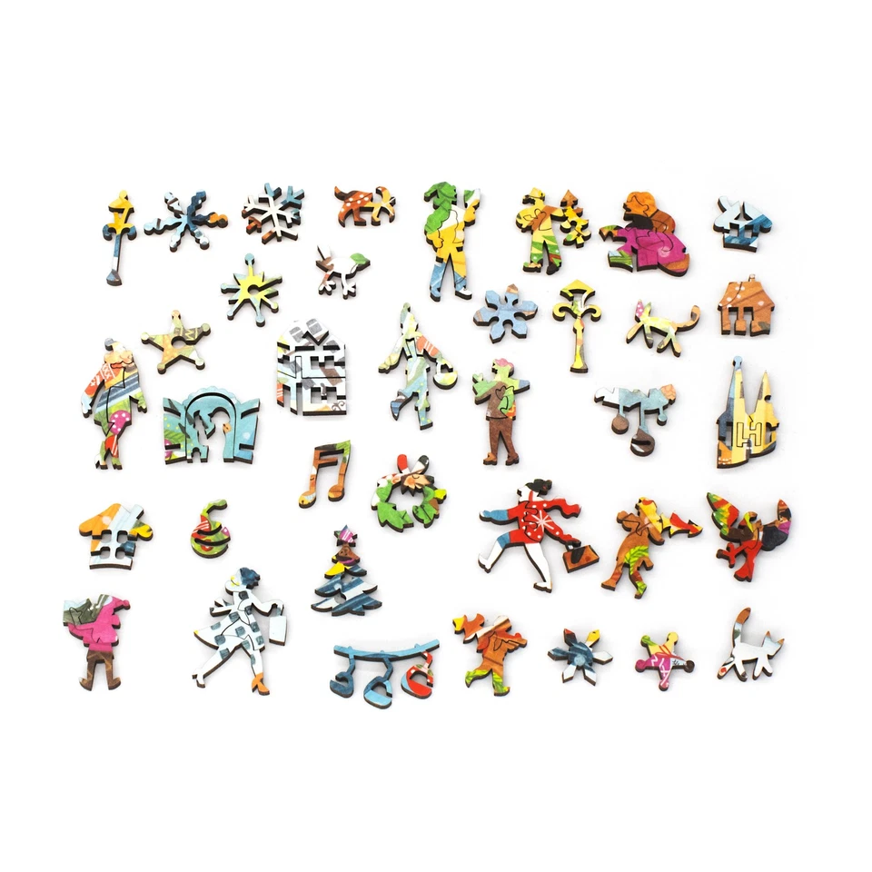 The Christmas Market (478 Piece Christmas Wooden Jigsaw Puzzle) - Image 2 of 4