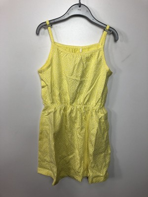 NAME IT Girls' Dress NKFVIGGA Strap, Yellow, 122 (7 Years)