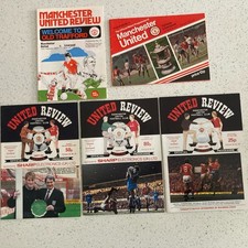 Manchester United v Liverpool 5 Football Programmes 1977 - 1991 