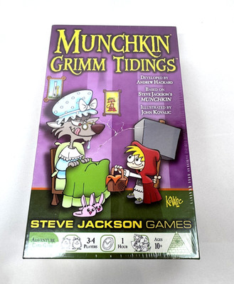 Munchkin Grimm Tidings Steve Jackson Games Card Game 3-4 Players Ages 10+ NEW