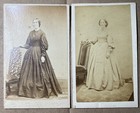 Antique 1860s CDV Photos Wm. H. Curry & Jno. W. Odiorne PA/DE Stamps  — photo 1