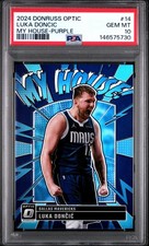 2024 PANINI DONRUSS OPTIC MY HOUSE PURPLE #14 LUKA DONCIC PSA 10
