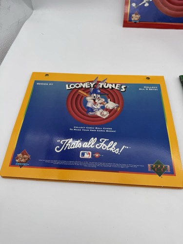 LOONEY TUNES 1990 UPPER DECK COMIC BALL CARDS Album Set Lot 1,2 & 3 Complete - Picture 11 of 14