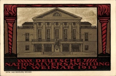Ak Weimar in Thüringen, Deutsche Nationalversammlung, Weimar 1919,... - 4994438