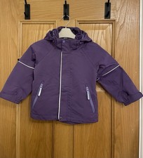 Polarn O. Pyret 2-3 Purple Waterproof Jacket Stormy  EUC  Twin Option Available