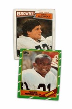 Topps Cleveland Browns Lot (2) Frank Minnifield 1986 Dave Puzzuoli 1987