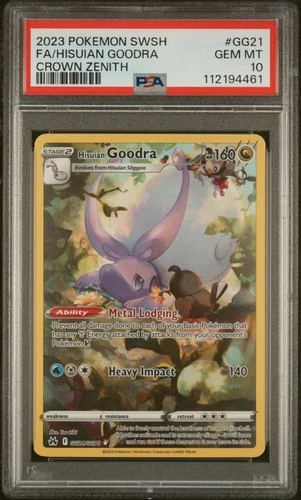 Pokemon Hisuian Goodra Sword Shield Crown Zenith GG21/GG70 PSA 10