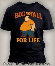 Men Big & Tall for Life Funny Saying Tee Shirt Graphic King Size Pro Club Shaka