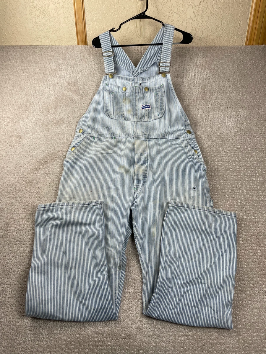 Hickory Stripe Overalls In Men's Vintage Jeans for sale | eBay