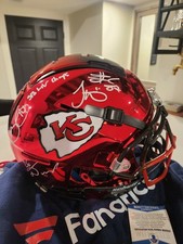 Travis Kelce Tyreke Hill Sammy Watkins Damian Williams BAS Chrome Chiefs helmet