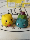 Vintage 1998 Nintendo Ivysaur & Pikachu Pokemon Toy Figure Squish Bath