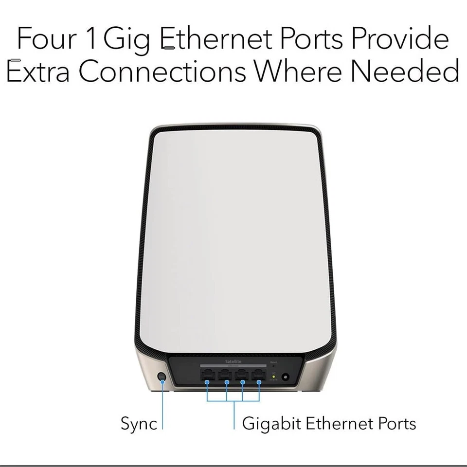 Netgear Orbi RBS860 AX6000 Tri-Band WiFi 6 Mesh Add-on Satellite - image 2 of 2