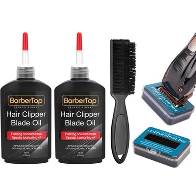 2PCS Premium Hair Clipper Blade Lubricating Oil for Clippers, with Black 