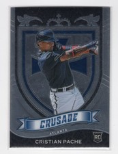 Cristian Pache 2021 Panini Chronicles #25 Crusade Atlanta Braves (RC)