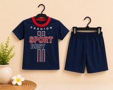 boys' two-piece athletic t-shirt and shorts set