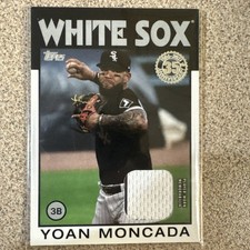 2021 Topps Series 1 Yoan Moncada 35th Anniversary 1986 Player Worn Patch Relic