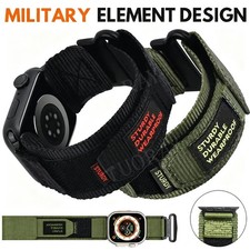 Nylon Band Strap For Apple Watch iWatch Series 12 11 10 9 8 7 6 Ultra 4 3 2 49mm