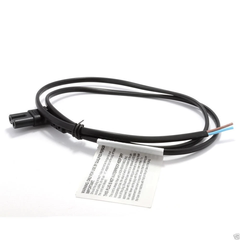 Nacktes Kabel Netzkabel im rechten Winkel 90 Grad Abbildung 8 Kabel C7 5 m - Bild 4 von 4