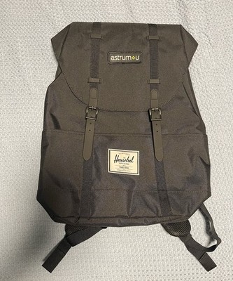Herschel Eco Retreat Backpack Black Custom AstrumU Embroidery NEW NWT