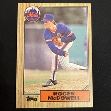 1987 Topps ROGER MCDOWELL METS #185 Baseball card
