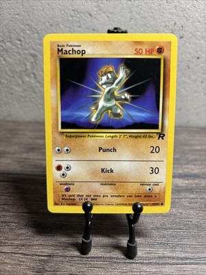 Machop 59/82 Team Rocket Regular Common-Non Holo-Pokemon TCG-Fast Shipping-LP/NM