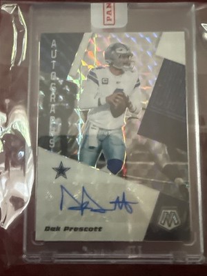 2020 Panini Mosaic Mosaic Dak Prescott #AM31 Auto   Panini Sealed Cowboys